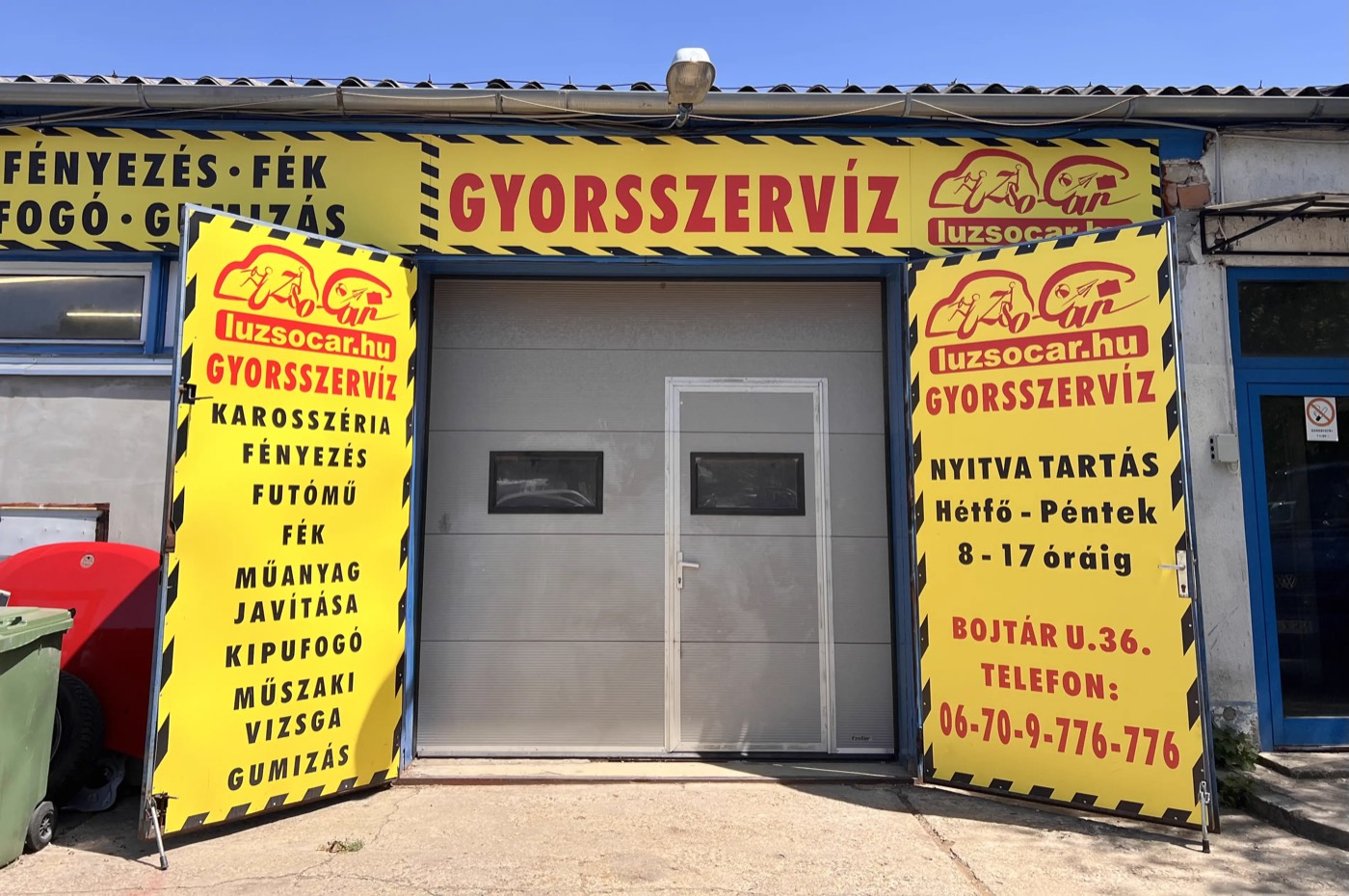 Luzso-Car műhely · Bojtár utca